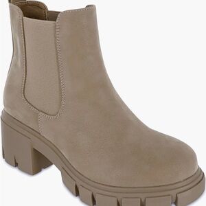 MIA Chunky Sole Ankle Booties - Taupe